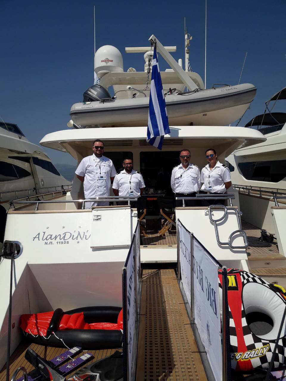 M / Y AlaNDiNi participated in the East Med yacht show at the ZEA marina.