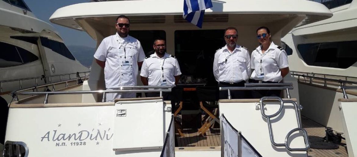 M / Y AlaNDiNi participated in the East Med yacht show at the ZEA marina.