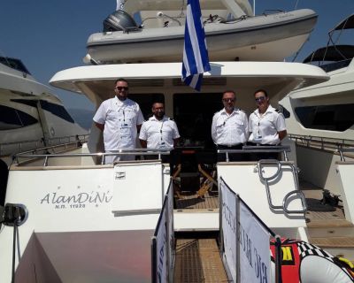 M / Y AlaNDiNi participated in the East Med yacht show at the ZEA marina.